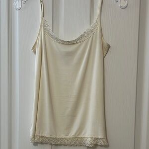 Cream Lace Trim Camisole